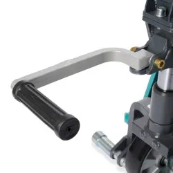 Ameise PTM 1.0, capacity 1000 kg, with scissor lift - foot pedal