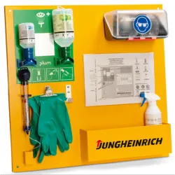 Eye wash emergency wall station
