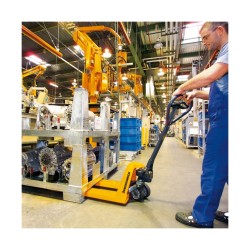 Hand pallet truck Jungheinrich AM 22 with quick lift - Example of use