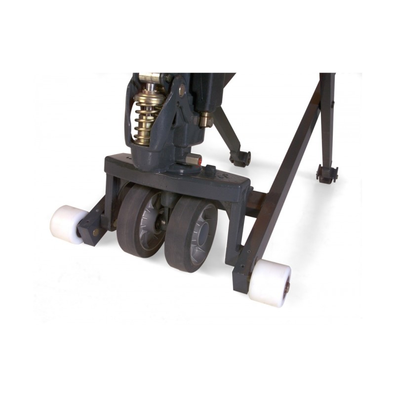 Hand pallet truck with scissor lift Jungheinrich AMX 10 - Support rollers