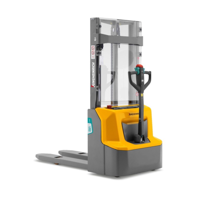 Electric stacker truck Jungheinrich AMC 12 ZT Li-ion - Optimal visability through mast