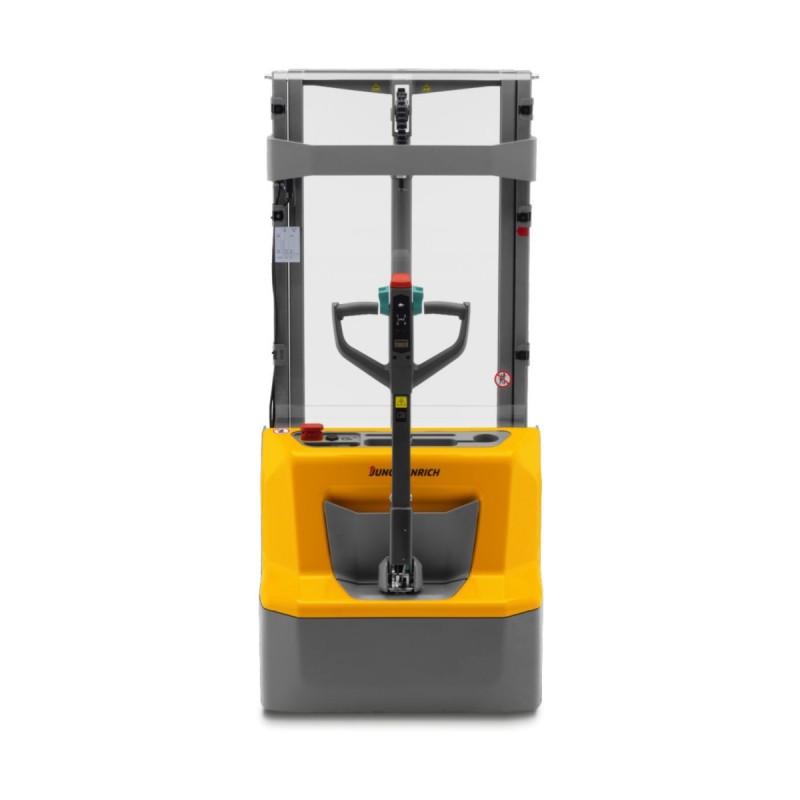 Electric stacker truck Jungheinrich AMC 12 ZT Li-ion - Optimal visability through mast