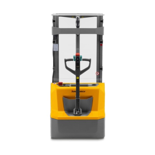 Electric stacker truck Jungheinrich AMC 12 ZT Li-ion - Optimal visability through mast