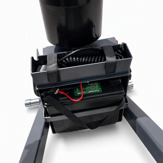 Ameise PTM 1.0, capacity 1000 kg, with electric scissor lift - battery
