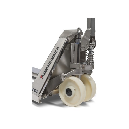 Jungheinrich AM I20 ročni paletni viličar iz nerjavnega jekla - Vodilna kolesa iz najlona